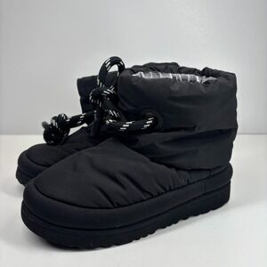 UGG Classic Maxi Short Kids' US Size 1 Black Puffer‎ Winter Snow Boots 1130773K